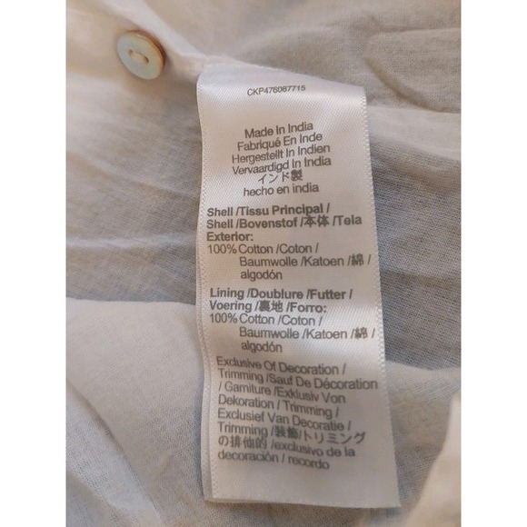 NEW!  Madewell Cutout-Back Empire Midi Dress Cotton Eyelet White Size 2 $158 - Picture 13 of 15